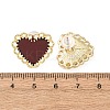 Valentine's Day Alloy & Resin Stud Earrings EJEW-T055-02B-3