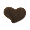 Flocking Opaque Resin Cabochons RESI-K033-07D-1