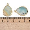 Natural Flower Amazonite Pendants G-K347-08G-04-3