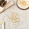 120Pcs 2 Styles 2 Colors Brass Linking Rings KK-YW0003-98-4