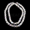 Electroplate Transparent Column Glass Beads Strands EGLA-A043-02-AB04-2