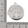 304 Stainless Steel Pendants STAS-N108-111P-4