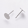 Non-Tarnish 304 Stainless Steel Stud Earring Settings X-STAS-K146-009-8mm-1