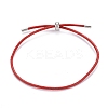 Adjustable PU Leather Cord Slider Bracelets BJEW-F412-05P-2
