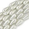 Electroplate Opaque Glass Imitation Pearl Beads Strands EGLA-H113-09A-03-1