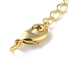 Brass Lobster Clasps & Ends with Chain KK-F880-35G-3