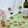 Kraft Paper Wine Glass Charms AJEW-WH0248-688-4