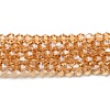 Transparent Electroplate Glass Beads Strands EGLA-A039-T3mm-A18-1