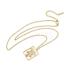 304 Stainless Steel Necklace NJEW-D330-01G-04-2