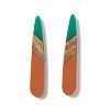 Opaque Resin & Walnut Wood Pendants RESI-M027-12J-1