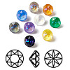 Mocha Fluorescent Style K9 Glass Rhinestone Cabochons RGLA-J014-A-MI-1