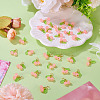 30Pcs Glass Pendants PALLOY-TAC0209-5