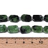 Natural Ruby in Zoisite Beads Strands G-C098-A38-01-5