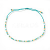 Glass Seed Bead Braided Bead Bracelets XN3042-7-1