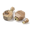 Natural Picture Jasper Perfume Bottle Pendants G-Q163-10G-06-2