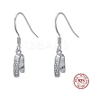 Anti-Tarnish Rhodium Plated 925 Sterling Silver Earring Hooks STER-I009-07P-4