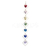 Brass Rhombus Hanging Ornaments HJEW-JM01927-01-1