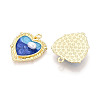 Rack Plating Alloy Enamel Pendants ENAM-N066-13KCG-2