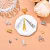 240Pcs 12 Styles Iron Bead Caps IFIN-YW0003-84-5