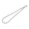 5MM 304 Stainless Steel Braided Herringbone Chain Necklaces NJEW-N058-04P-1