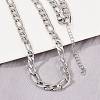 6MM 304 Stainless Steel Figaro Chain Necklaces for Women NJEW-G177-02P-1