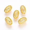 Rack Plating Brass Filigree Beads KK-D530-08G-1