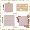 20Pcs Microfiber Jewelry Envelope Pouches ABAG-SP0001-47A-2
