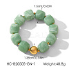Acrylic Cube 304 Stainless Steel Ball Beaded Stretch Bracelets for Women WGFAC39-03-1