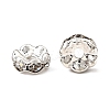 Brass Grade A Crystal Rhinestone Spacer Beads RB-A006-7MM-S-2