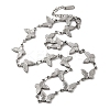 304 Stainless Steel Link Chain Necklaces NJEW-Q033-01A-P-2