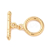 Rack Plating Eco-Friendly Brass Toggle Clasps KK-S403-16G-1