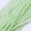Electroplate Imitation Jade Glass Rondelle Beads Strands LS-EGLA-F049B-01AB-1