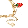 304 Stainless Figaro & Paperclip Chain Multi-strand Bracelets BJEW-JB12486-02-4