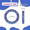 5Pcs Ring Food Grade Eco-Friendly Silicone Focal Beads JX894J-2