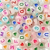 160Pcs 2 Style Luminous Acrylic Beads MACR-YW0001-15-2