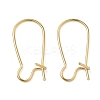 Brass Hoop Earring Findings KK-F824-009G-1