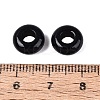 Natural Obsidian European Beads G-Q602-04M-3