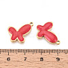 304 Stainless Steel & Enamel Butterfly Pendants STAS-T073-15A-3