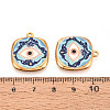 Printed 304 Stainless Steel Pendants STAS-OY002-17G-02-3
