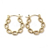 Rack Plating 304 Stainless Steel Hoop Earrings for Women EJEW-Z026-24G-1