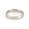 Tarnish Resistant 201 Stainless Steel Plain Band Rings LS-RJEW-G107-4mm-9-P-2