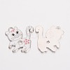 Alloy Enamel Kitten Pendants LS-X-EA556Y-1-2