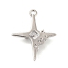 Brass Micro Pave Cubic Zirconia Pendants X-KK-Q772-04P-2