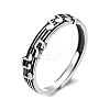 Musical Note 925 Sterling Silver Adjustable Rings FS-WG761CA-01-5