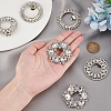 6Pcs 3 Styles Alloy Rhinestone Shoe Buckle Clips AJEW-PH0011-57-3