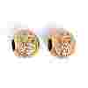 Ion Plating(IP) 304 Stainless Steel Rhinestone European Beads STAS-A092-10T-G-1