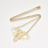 201 Stainless Steel Origami Pendant Necklaces NJEW-T009-JN091-2-40-2