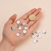 Non-Tarnish Flat Round with San Benito & Word 304 Stainless Steel Charms X-STAS-I036-03C-4