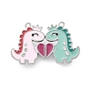 Alloy Enamel Split Pendants ENAM-B026-02P-04-1