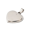304 Stainless Steel Stamping Blank Tag Pendants STAS-H481-03A-P-2